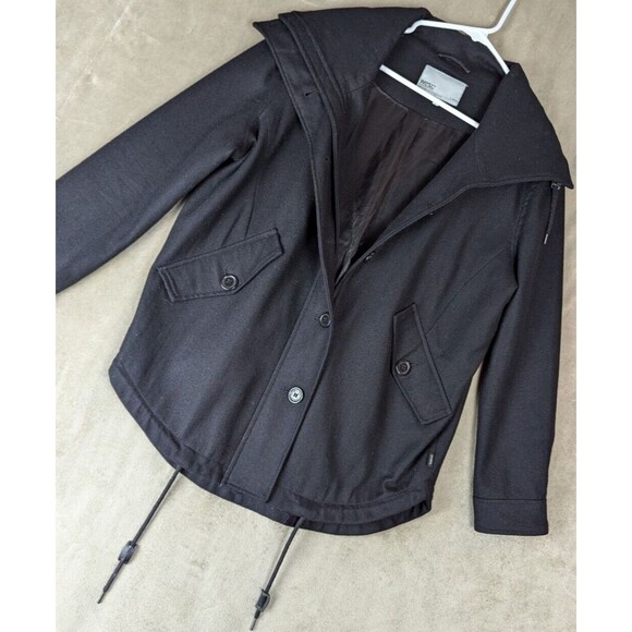 Wesc Black Wool Blend Jacket Size XS - Picture 2 of 13